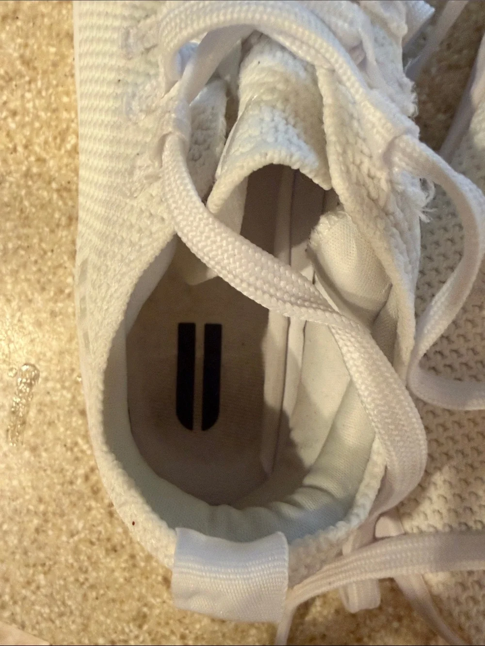 NOBULL White Knit Lace-Up Trainers